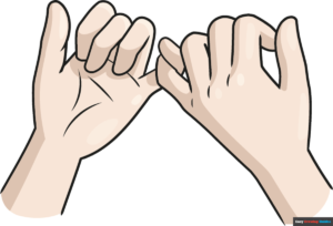 How to Draw a Pinky Promise Featured Image