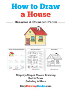 Choice drawing tutorial printable - House