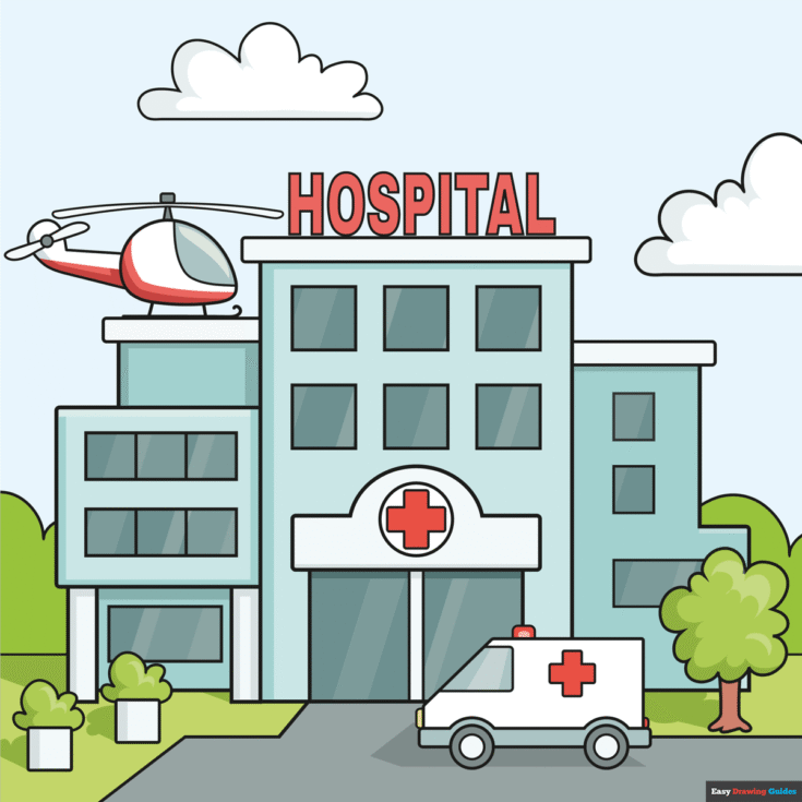 How to Draw a Hospital Featured Image
