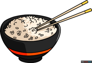 How to Draw Rice and Chopsticks Featured Image