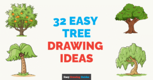 26 Easy Tree Drawing Tutorials Featured Image