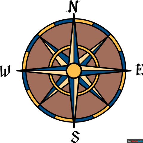 How to Draw a Compass Rose Featured Image