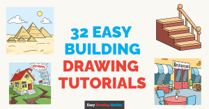 32 Easy Building Drawing Tutorials for Kids Featured Image