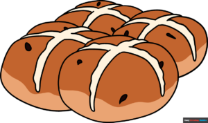 How to Draw Hot Cross Buns Featured Image