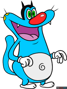 How to Draw Oggy from Oggy and the Cockroaches Featured Image