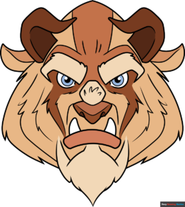 How to Draw the Beast from Beauty and the Beast Featured Image