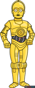 how to draw c-3po from star wars featured image