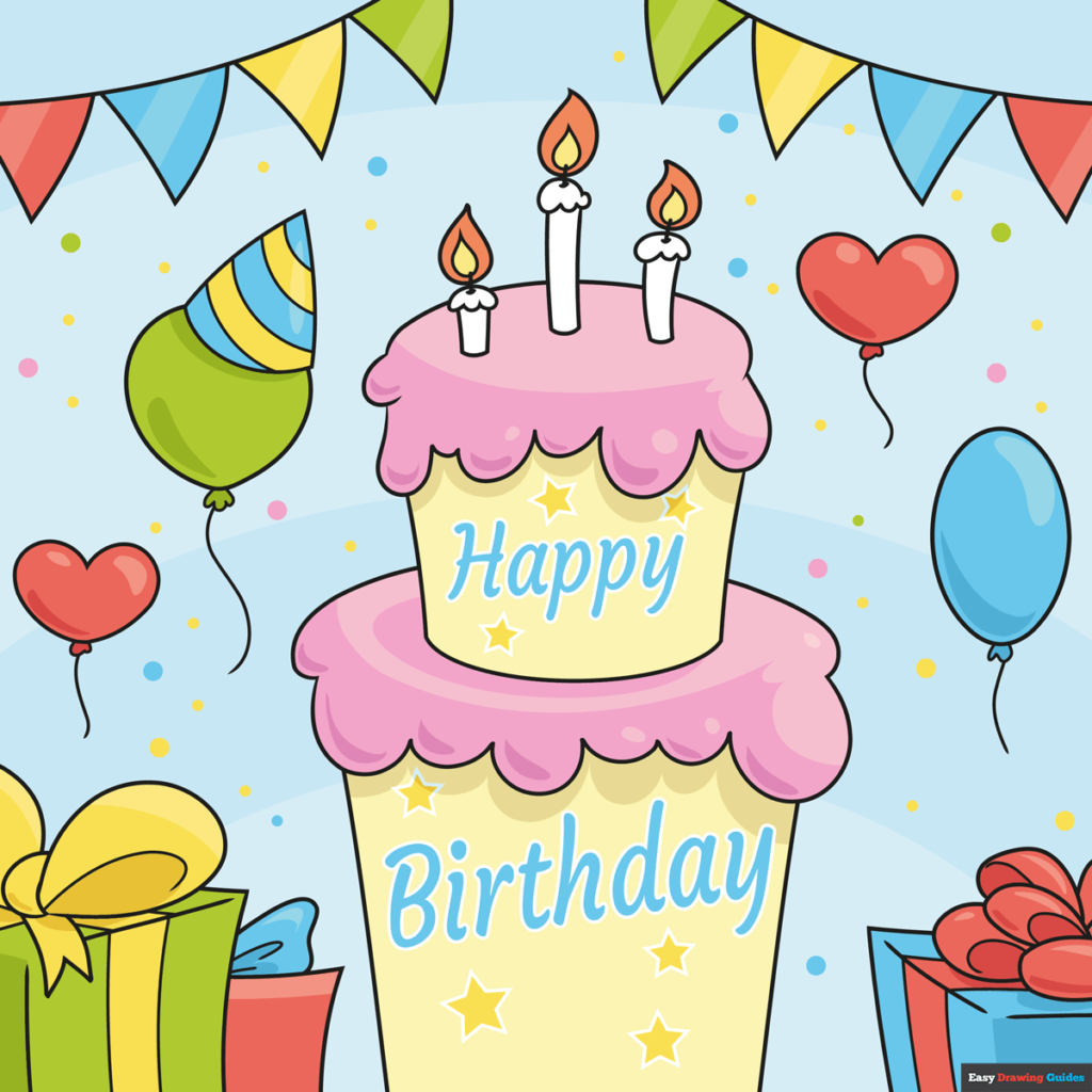 Simple Happy Birthday Card Graphic by MasJames · Creative Fabrica