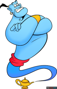 How to Draw the Genie from Aladdin Featured Image