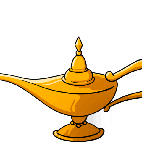 How to Draw the Genie Lamp from Aladdin Featured Image