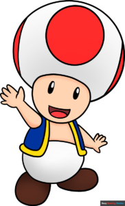 How to Draw Toad from Mario Featured Image