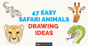 47 Easy Safari Animals Drawing Tutorials Featured Image
