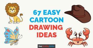 67 Easy Cartoon Drawing Step-by-Step Tutorials Featured Image