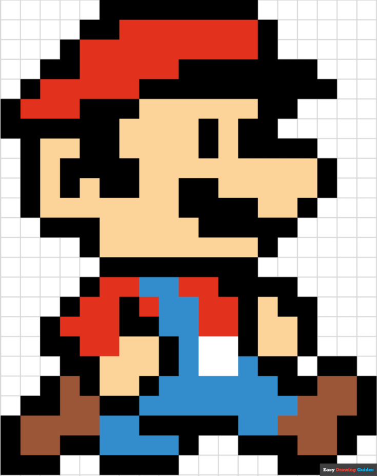 11 Super Mario Bros Drawing Tutorials For Kids Beginners