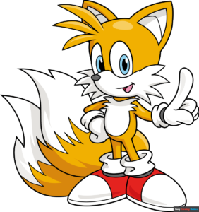 how to draw miles tails prower from sonic the hedgehog featured image