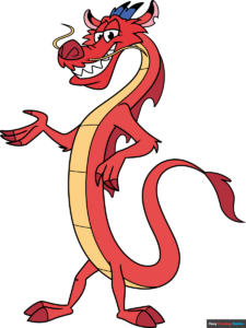 how to draw mushu from mulan featured image