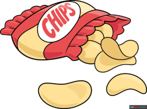 how to draw potato chips featured image