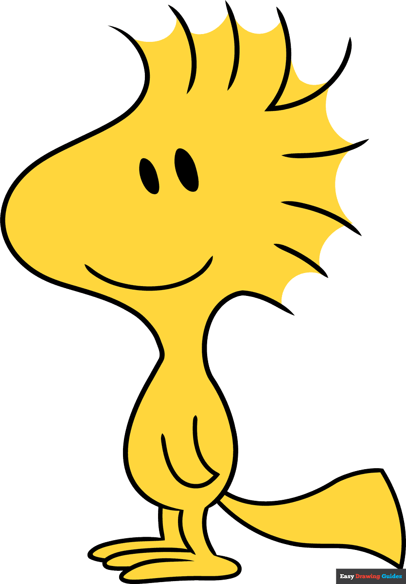 How to Draw how to draw Woodstock from Peanuts Really Easy Drawing