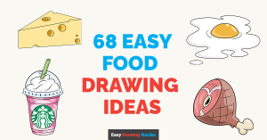 68 Easy Food Drawing Tutorials Featured Image