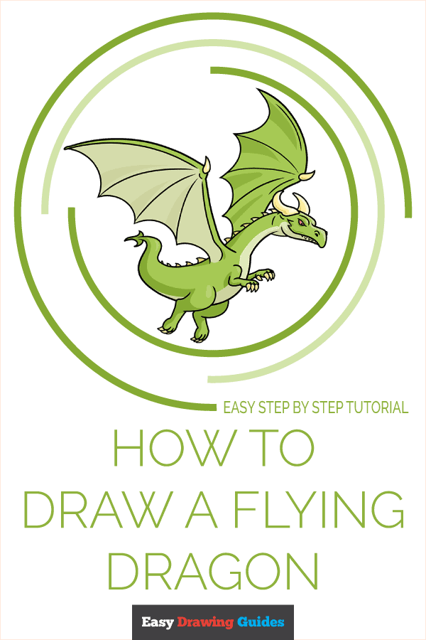 How To Draw A Dragon Flying In Easy Steps Beginners
