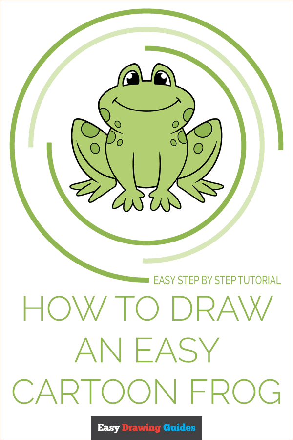 How to Draw an Easy Cartoon Frog Pinterest Image