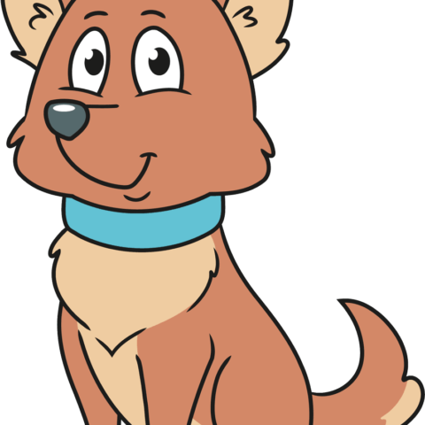 how to draw a sitting cartoon dog featured image