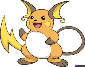 how to draw Raichu Pokémon featured image