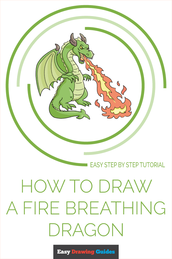 how to draw a dragon breathing fire