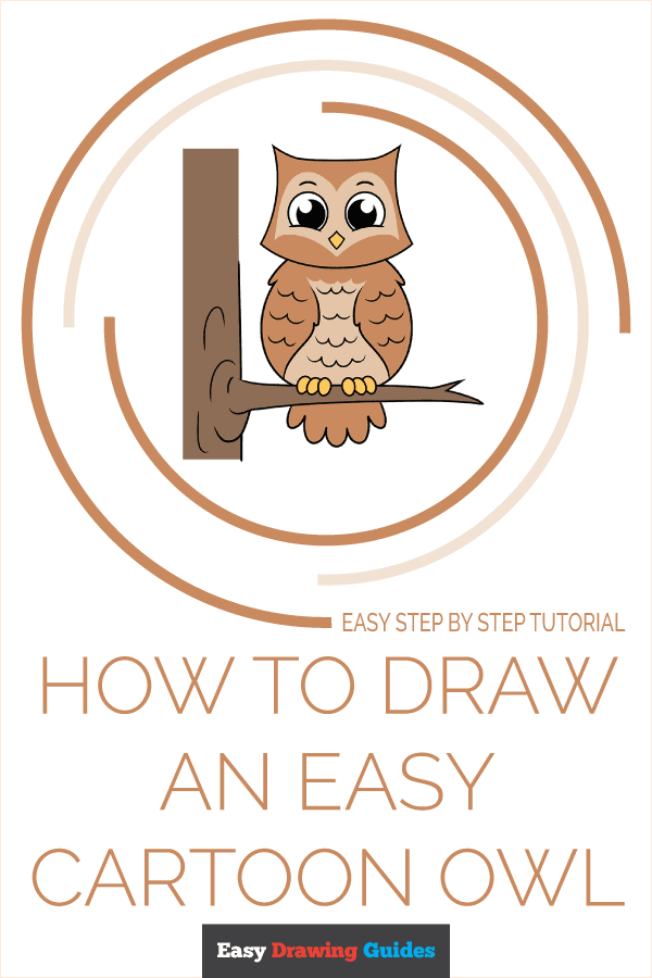 How to Draw an Easy Cartoon Owl - Really Cute Drawing Tutorial