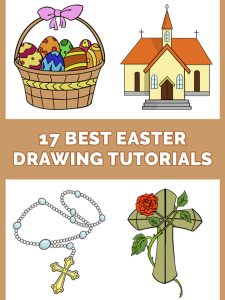 17 Easy Easter Step by Step Drawing Tutorials Pinterest Image