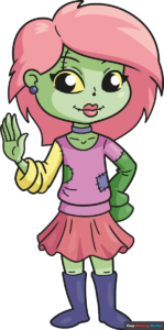 How to Draw a Cute Zombie Girl Featured Image