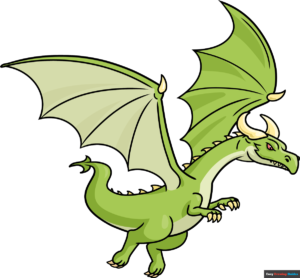 How to Draw a Flying Dragon Featured Image