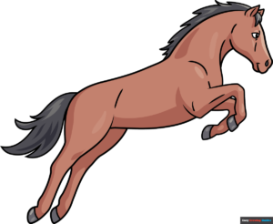 How to Draw a Jumping Horse Featured Image