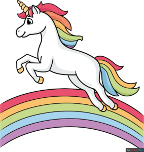 How to Draw a Jumping Unicorn Featured Image