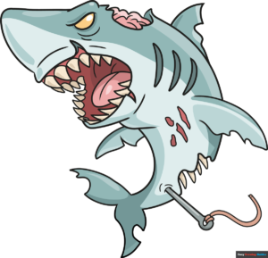 How to Draw a Zombie Shark Featured Image