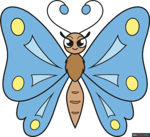 How to Draw a Simple Cute Butterfly Featured Image