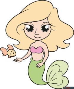 How to Draw a Simple Cute Mermaid Featured Image