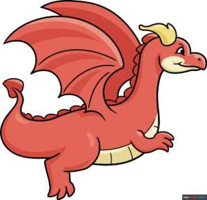 How to Draw an Easy Flying Dragon Featured Image