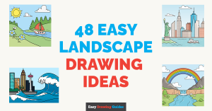 48 Easy Landscape Drawing Tutorials for Kids Featured Image