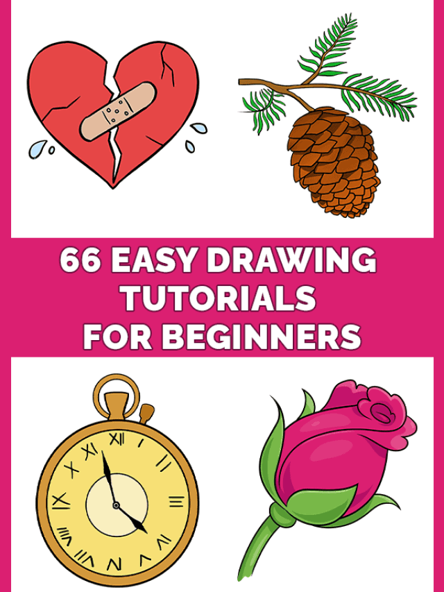 66 Easy Drawing Ideas for Beginners Pinterest Image
