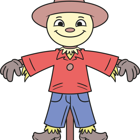 How to Draw an Easy Cartoon Scarecrow Featured Image