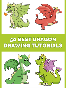 How to Draw Dragons: 50 Best Dragon Drawing Tutorials Pinterest Image