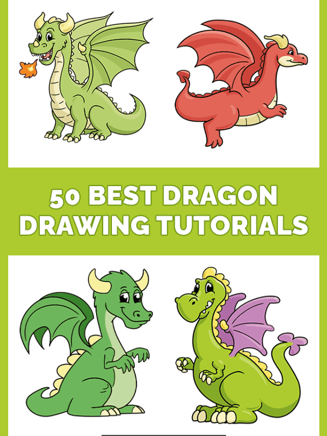 How to Draw Dragons: 50 Best Dragon Drawing Tutorials Pinterest Image