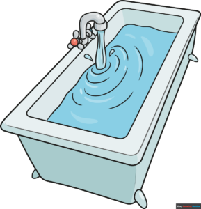 how to draw a bathtub featured image