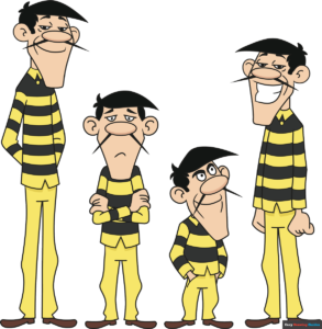 How to Draw the Daltons from Lucky Luke Featured Image