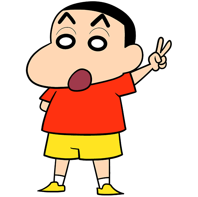 How to draw Shinchan and his Family || Easy drawing || Shinchan - YouTube