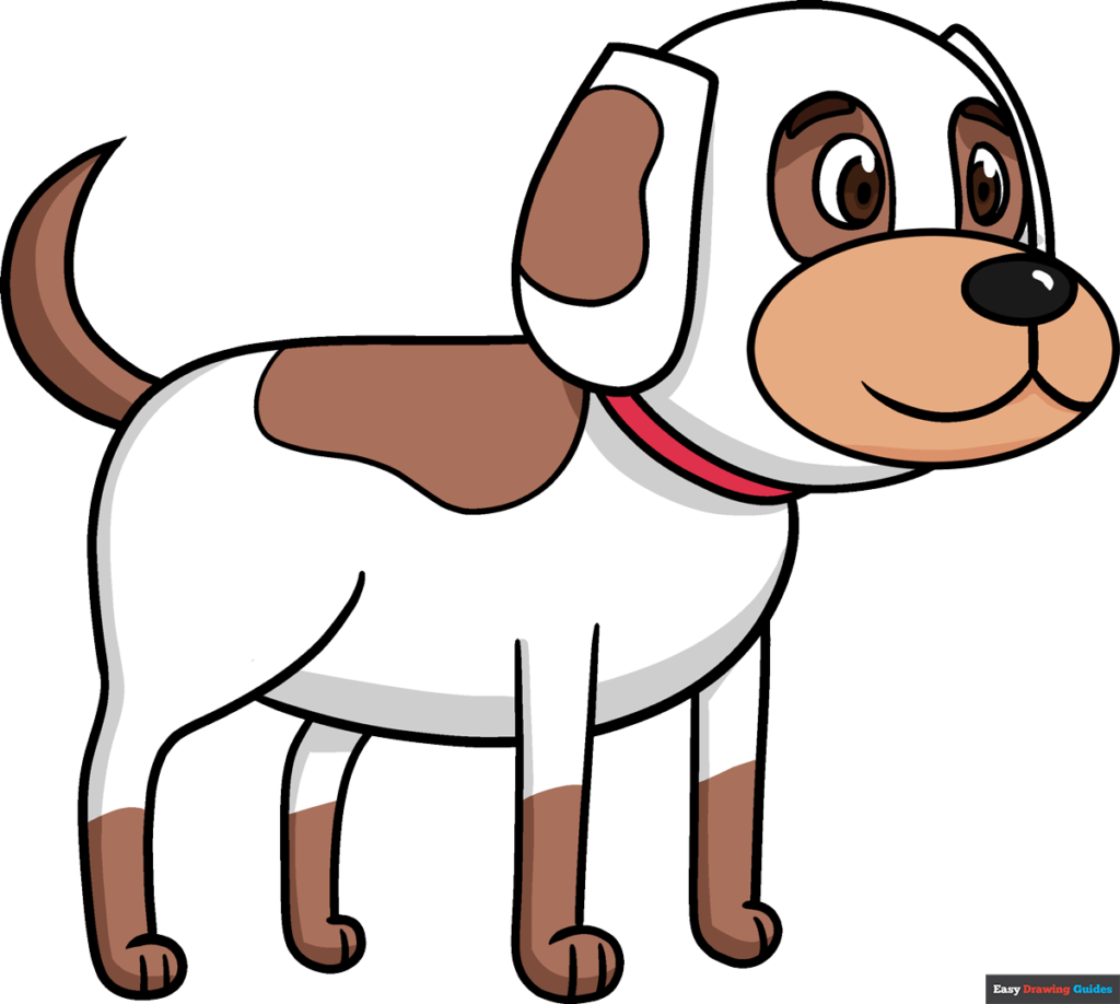 Simple Dog Drawing For Kids