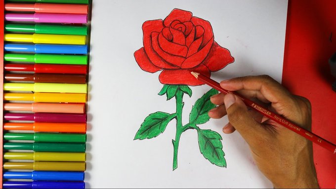 50 Easy Ways to Draw a Rose - Learn How to Draw a Rose