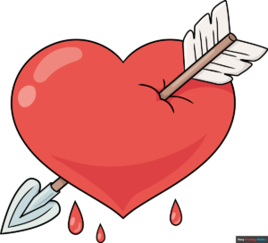 How to Draw a Heart with Arrow Featured Image