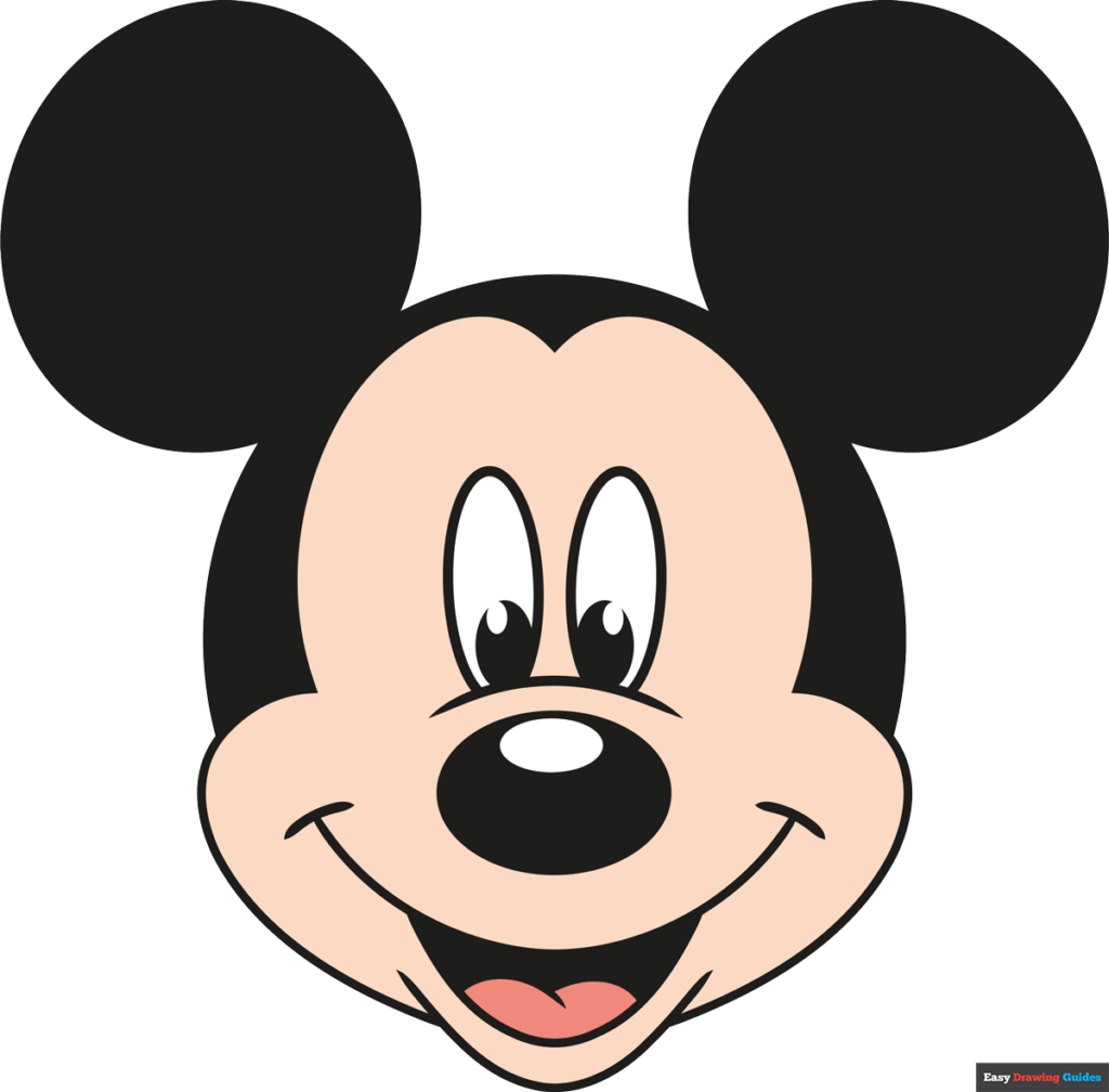 mickey mouse drawing | easy mickey mouse | step by step | - YouTube